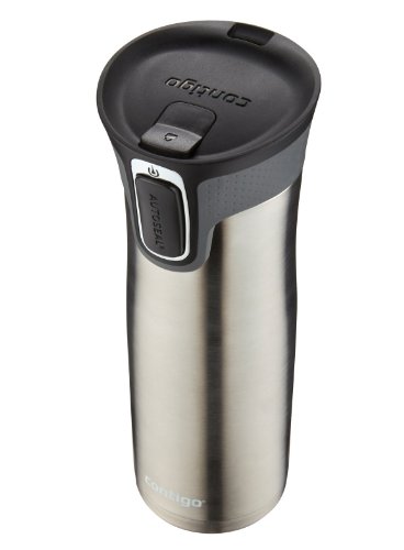 Thermobecher Contigo West Loop Edelstahl-Isolierbecher mit Easy Clean Deckel, edelstahl, Stainless, 20oz - 8
