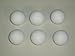 Price comparison product image FOOTBALL TABLE BALLS 6 x 36 mm SCUFFED WHITE BALLS **