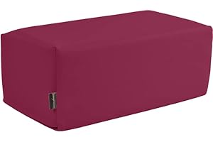 Pader Medi Tech Orthopädisches Entlastungskissen, Positurkissen 50x25x20cm I Bandscheibenkissen, Stufenkissen, Lagerungskissen für Beine mit festem Schaumkern (13 Beere)