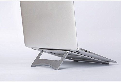 XFAY Ergonomic Aluminium Portabler Kühlend Laptopständer Notebookständer für Laptops, Notebook PC, MacBook (Silber) - 2