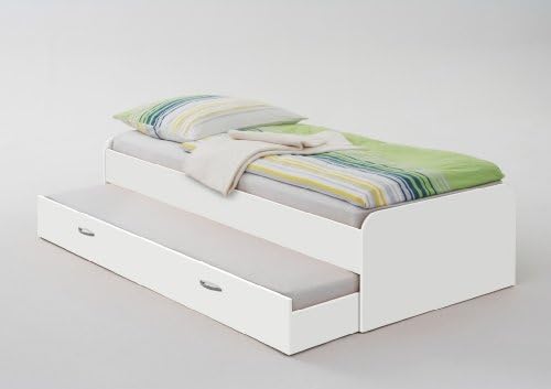 SLEEP 2-in-1 Single Bed with Hidden Guest Bed in White Finish