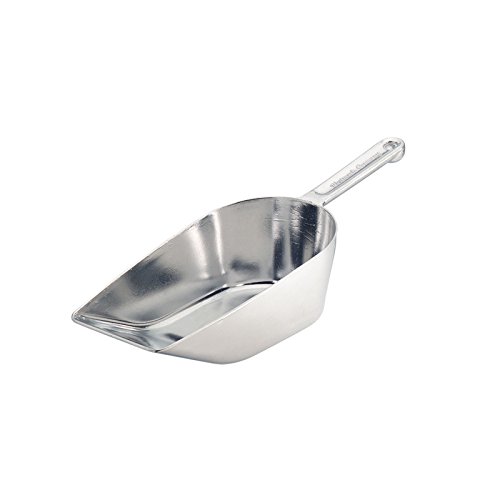 Westmark Abwiege-/Abfüll-/Futter-/Sackschaufel mit hochgestellter Kante, Füllvolumen: 1100 ml (ca. 1000 g Mehl), Aluminium, Hygia, Silber, 91812291