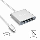 ✔Unterstützen Sie CF / SD / TF-Karten, aber legen Sie nicht drei Karten gleichzeitig ein, um den Kartenleser zu schützen. Übertragungsgeschwindigkeit bis zu 5 Gbit / s, Übertragen von Musik, Filmen und Fotos in Sekunden.