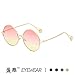 Produktbild Sonnenbrillen Für Frauen High-End Fashion Vintage Runden Rahmen Perlen Sonnenbrille Outdoor Reisen Sport Leichte Und Bequeme Sommer Winddicht Staubdicht Uv 400 Goldene Rahmen Gelbes Pulver