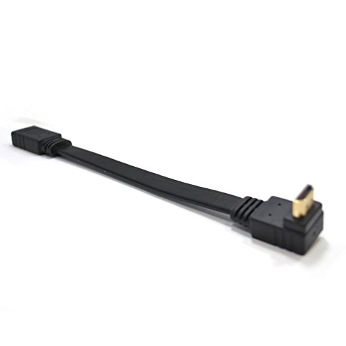 Rechts Abgewinkelt 270 Flach HDMI Verlängerung Kabel Stecker Zum Weiblich Buchse 20 cm - 4
