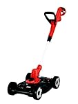 BLACK+DECKER Strimmer with Lawn Mower Deck Attachment, 550 W