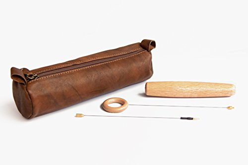 Preisvergleich Produktbild Mobi die mobile Einhandrute Tensor für die Reise mit Holzgriff und Ring