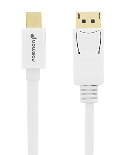 Fosmon (4,5m) Mini Displayport (miniDP) auf Displayport (DP) Kabel | UL Zertifiziert | vergoldete Kontakte | 4K Resolution Bereit für PC & MAC / MAC, MacBook Pro, MacBookAir, Lenovo, uvm - 6