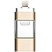 Produktbild LMJ Outsider Handy-U-Disk, geeignet für Apple 32G Dual-Use-DREI-in-Eins-OTG-Metall-U-Disk 64 GB,Gold,256GB