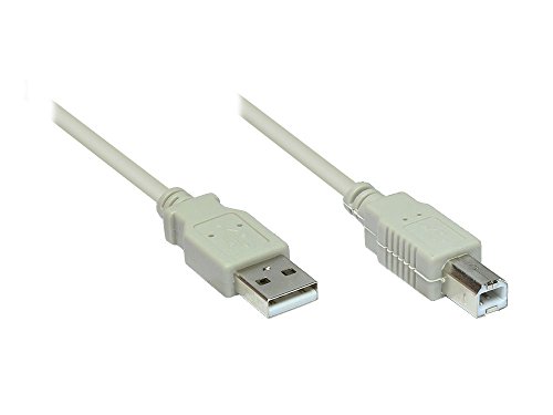 Anschlusskabel USB 2.0 Stecker A an Stecker B, 3m, Good Connections®