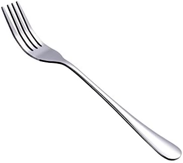 HornTide 6-Piece Dinner Forks Set 4 Tines Table Fork Flatware Stainless Steel Mirror Polishing 8-Inch 20cm