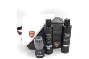 BODY CARE BRANDS Official 2020 Arsenal F.C Gift Gym Essentials Set, Great Arsenal FC Gift for any Arsenal FC Football Fan, Perfect Arsenal Gift For Dad and the Best Arsenal FC Gift for any occasion.