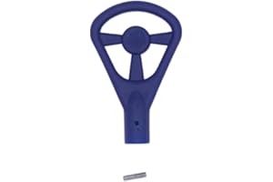 Ricambio Testa Chiave Blockshaft Bloccasterzo Antifurto, Resistente e Antiurto FERCOLOR (Lungo, Senza Portachiave, Blu)