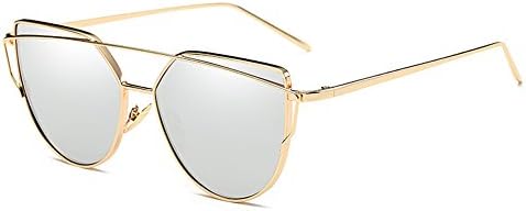 Fenck 2016 New Cat Eye Sunglasses Women Vintage Fashion Rose Gold Mirror Sun Glasses Unique Flat Ladies Sunglasses Oculos UV400
