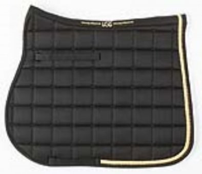 Baumwollschabracke-Baroness-mit-Strassband-schwarz-Warmblut-VS