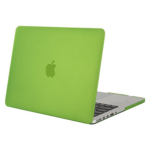 MOSISO Ultra Slim Plastik Hartschale Schutzhülle Hülle Snap Case für Macbook Pro 13 Zoll mit Retina Display NO CD-ROM Drive (A1502 / A1425), Lichtdurchlässig Greenery