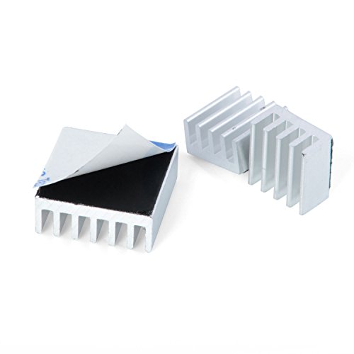 Aukru - Disipador de calor para Raspberry Pi  aluminio  3 unidades   color plateado