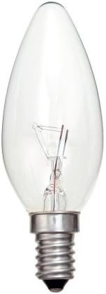 Pack of 10 x BELL 00031 25 Watt Candle Light Bulbs - Small Edison Screw E14 SES 2700K 200lm 230/240V AC + FREE LED Keyring Torch
