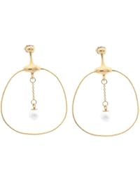 Misaki pendientes para mujer oro perla CRESARATOGACREOL EIA: 95, Nuevo 5506