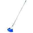 Cello Kleeno Cobweb Brush with Telescopic Rod | Extendable Broom featuring Long Stainless Steel Handle for Fan, Ceiling, and Roof Cleaning | Soft Bristles for Gentle yet Effective Dusting |Blue
