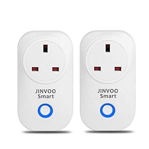 JinvooSmart Wi-Fi Smart Socket Compatible with Amazon Alexa and Google Assistant, No Hub Required Co