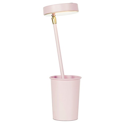 Preisvergleich Produktbild DHG Nordic Minimalistische Moderne Schreibtischlampe, Schlafzimmer Nachttischlampe, Augenschutz Student Kinder Schreibtisch Lernen Leselampe, LED Tischleuchte,Rosa,berühren