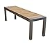 Produktbild greemotion 129159 Gartenbank SAN DIEGO aus Teak Holz-2 Sitzer Holzbank ohne Lehne-Garten Sitzbank wetterfest-Teakholz Bank massiv mit Edelstahl für draußen, Braun, 15,2 x 5 x 1,4 cm
