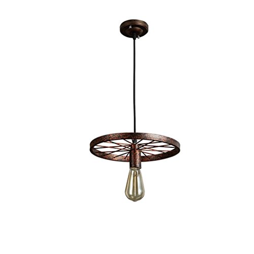 Preisvergleich Produktbild Wddwarmhome Nostalgische Eisen-Rad dekorative Kronleuchter, E27