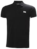 polos deportivos unisex 2018 Cuello y puños elásticos. Helly Hansen Transat Polo, Hombre, (Negro 990), M
