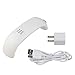 Upgraded LED Nail Lamp for Gel Nail Polish, 9W Portable Mini Powerful ULTRA FAST Curing Nail Dryer with Three Timers-AUTO shut off and USB + AC Power Supply White