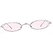 Produktbild Prettyia Unisex Metallrahmen Moderne Ovale Sonnenbrille Katzenaugen Sonnenbrillen UV400 Schutz Gläser Cat Eye Sunglasses - Farbe 6