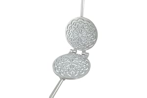 Mistermoby BISCOTTIERA A FUOCO FERRATELLE PIZZELLE NEOLE SOTTILI, OSTIE L'ORIGINALE! MOD5