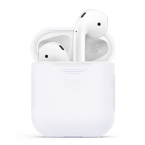 Preisvergleich Produktbild iProtect Silikonhülle für Apple Airpod Box Schutzcase in Weiß