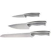 IKEA Andlig &ndash; 3-piece knife set, light grey, white