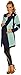 Happy Mama Women's Maternity Waterfall Knit Cardigan Colour Block Stripes 399p (Mint & Navy, UK 14/16)