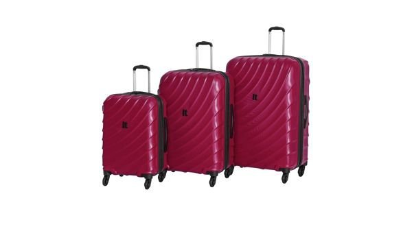 it luggage expandable 4 wheel hard cabin suitcase