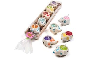 ZEKUIOP Mini Elephant Shaped Candles Gift Set - Fair Trade Elephant Candles - Hand Crafted and Ethically Sourced