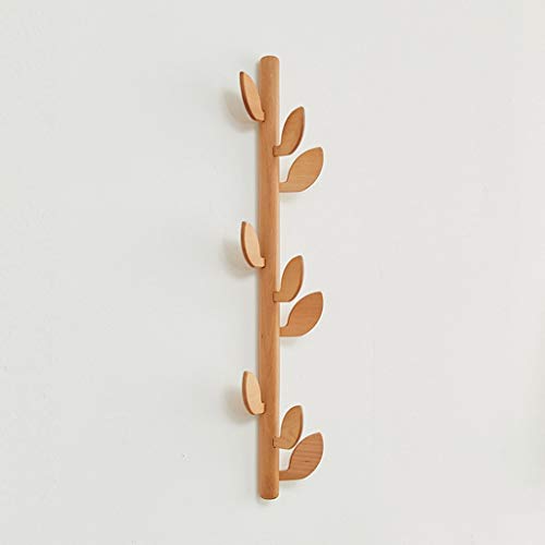 Preisvergleich Produktbild BAIF Multifunktionale Hochwertige Massivholz Kleiderbügel Massivholz Kreative Garderobe Wohnzimmer Einfache Wandbehang Holzbügel Wandbehang Haken Natürliche Fertige Kleiderbügel