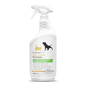 Furniture Clinic Stain & Odor Eliminator | Urine Remover for Dogs, Cats, Pets & and Human Urine Removal | Enzyme Activated Urine Spray | Get Urine Off Carpets, Mattresses and Other Surfaces, 1 Liter