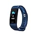 Produktbild WSWJJXB Intelligentes tragbares Gerät des Farbschirm-intelligenten Sportarmbandherzfrequenzüberwachungspedometers Schlafüberwachungsarmband (Farbe : Blau)
