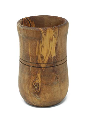Benera Bel récipient en Bois d'olivier 15 x 10 cm pour ustensiles de Cuisine