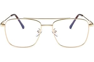 TECH-LINE-DIRECT FASHION ACCESSORIES Adult Fashion Metal Square Gold Glasses Frames The Factory Wholesale Double Beam Eyeglass Frames Men Retro Literature Eyewear 3076