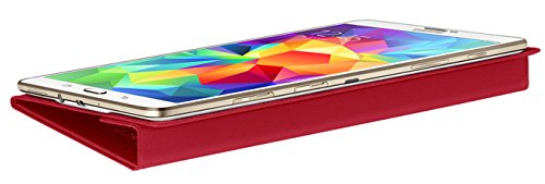 Samsung Folio Schutzhülle Book Case Cover für Galaxy Tab S 8.4 Zoll – Rot - 5