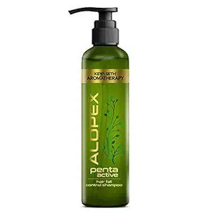 Keya Seth Aromatherapy Alopex Penta Active Hair Fall Control Shampoo with Biotin & Pro-Vitamin B5- Induces New Hair Growth & Reduces Hair Loss, For Men & Women