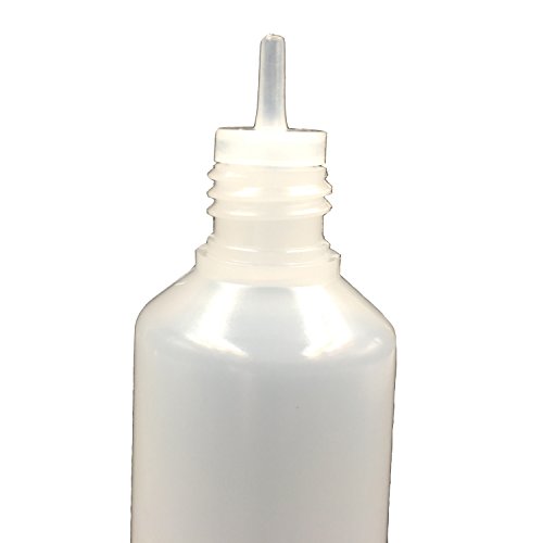 30ml x 5 Pack LDPE Plastikware Leere Squeezable Dropper Liquid Einhorn Stift Flaschen Pipette mit Plastik Abdeckung Stopper Bottles(Flasche + Schwarz Kappe + Spitze) - 2