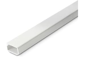 Duolec 9000R2 - Canaleta Adhesiva Blanca 2 M, 10X16