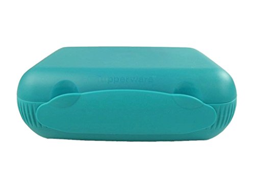 TUPPERWARE To Go Lunch-Box türkis mit Trennung blau Lunchbox Brotbox Sandwich 8639 - 3