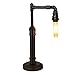 Produktbild Trellonics Vintage Industrie Rustikale Wasserrohr Schreibtischlampe mit E27 Leuchtmittel/Lampe Halter Rostfarben