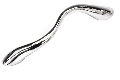 Preisvergleich Produktbild Laurey 15926 Cabinet Hardware 96MM Squiggly Pull, Polished Chrome by Laurey