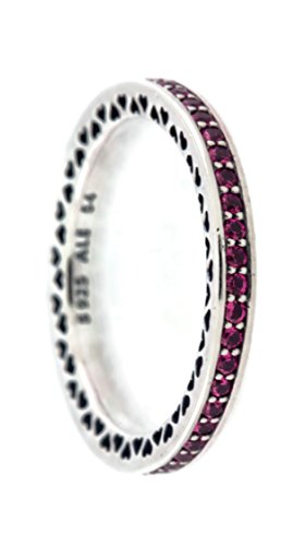 Preisvergleich Produktbild Pandora Ring Strahlende Herzen magenta 191011NCC-56 Gr 56